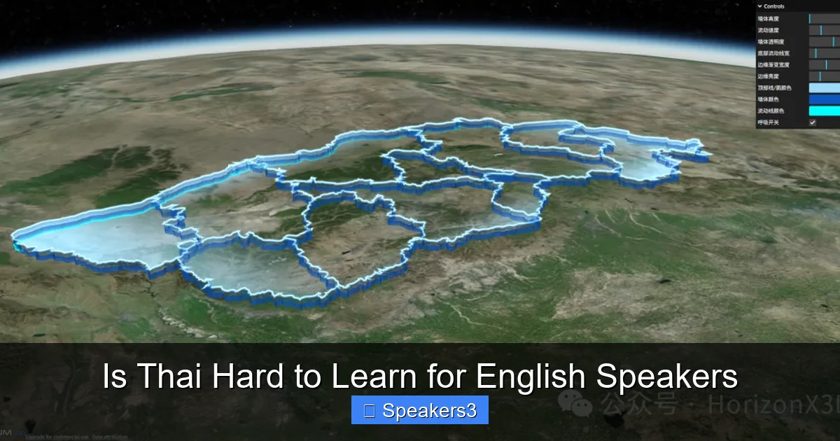 Is Thai Hard to Learn for English Speakers