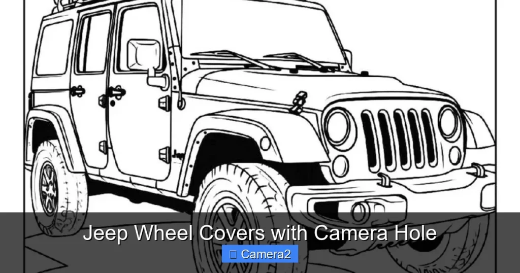 Jeep Wheel Covers with Camera Hole