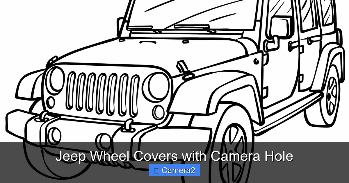 Jeep Wheel Covers with Camera Hole
