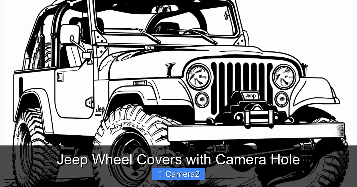 Jeep Wheel Covers with Camera Hole