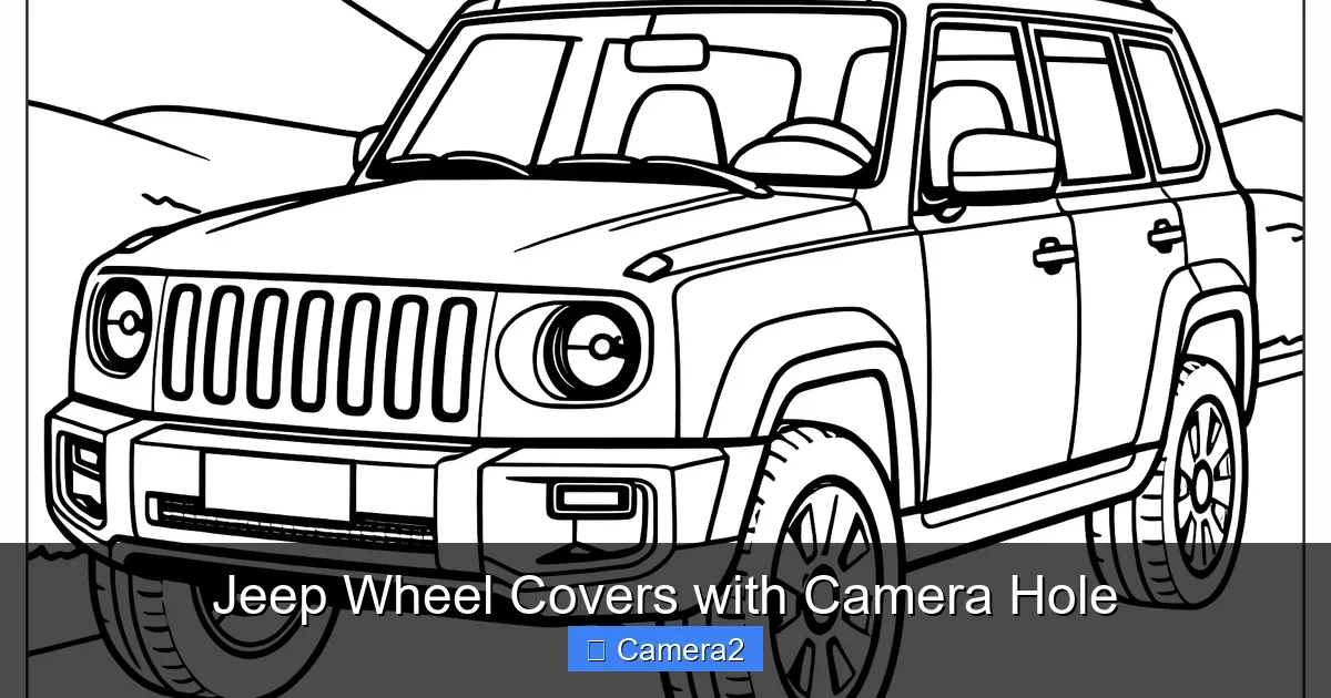Jeep Wheel Covers with Camera Hole