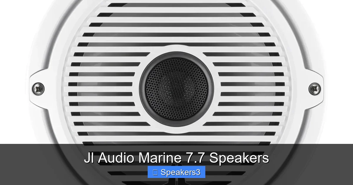 Jl Audio Marine 7.7 Speakers