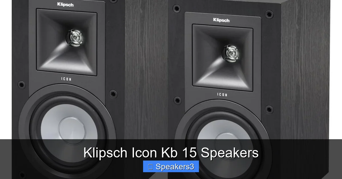 Klipsch Icon Kb 15 Speakers