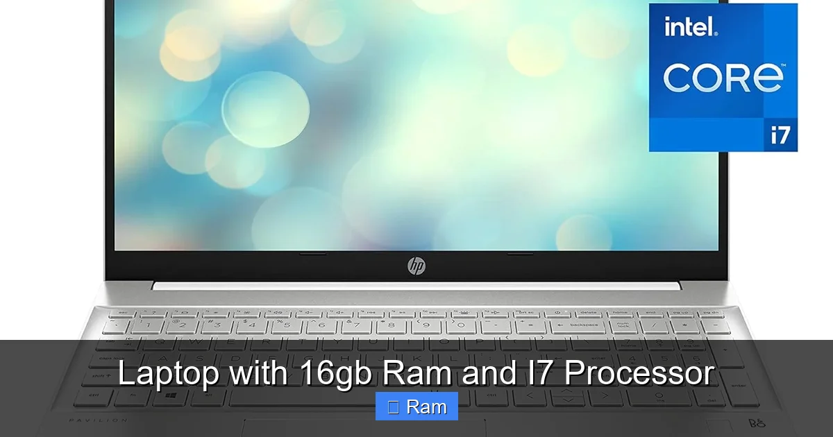 Laptop with 16gb Ram and I7 Processor