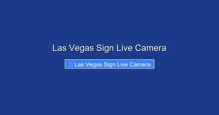 Las Vegas Sign Live Camera