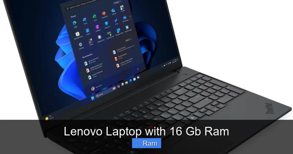Lenovo Laptop with 16 Gb Ram