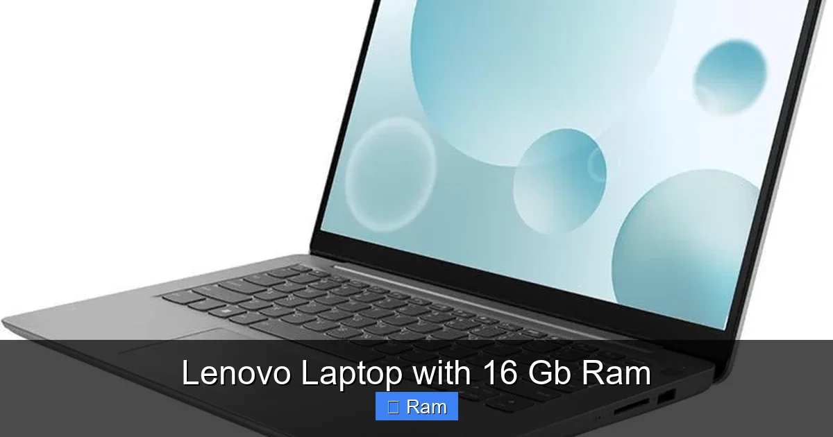 Lenovo Laptop with 16 Gb Ram