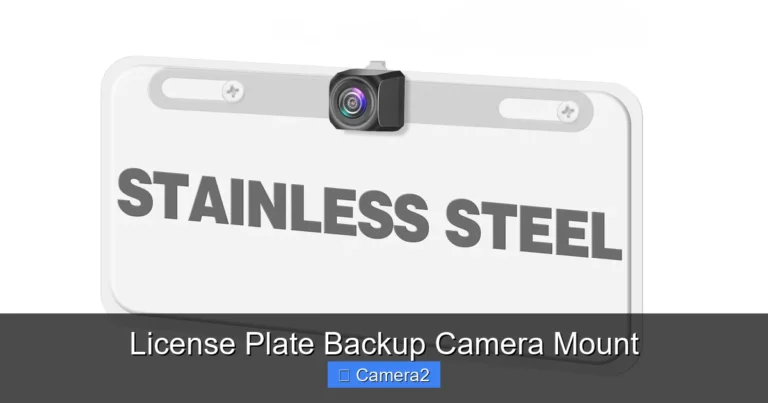 License Plate Backup Camera Mount