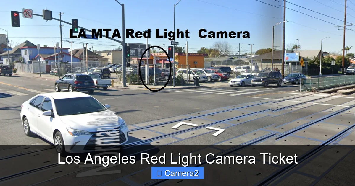 Los Angeles Red Light Camera Ticket
