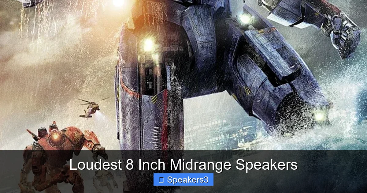 Loudest 8 Inch Midrange Speakers