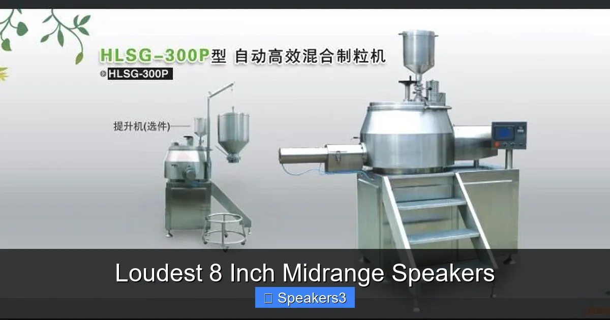 Loudest 8 Inch Midrange Speakers