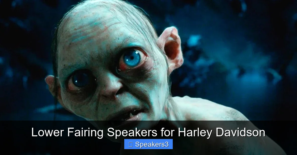 Lower Fairing Speakers for Harley Davidson