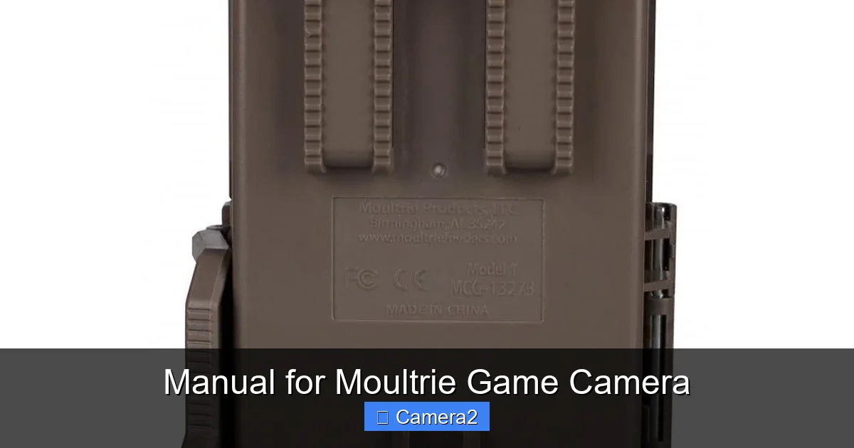 Manual for Moultrie Game Camera
