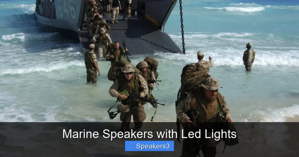 Marine Speakers with Led Lights
