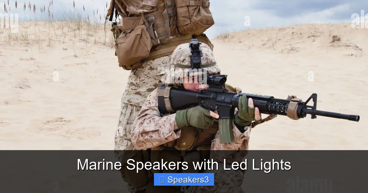 Marine Speakers with Led Lights