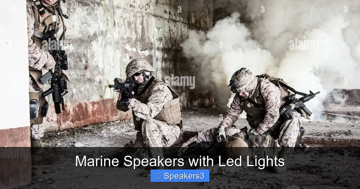 Marine Speakers with Led Lights