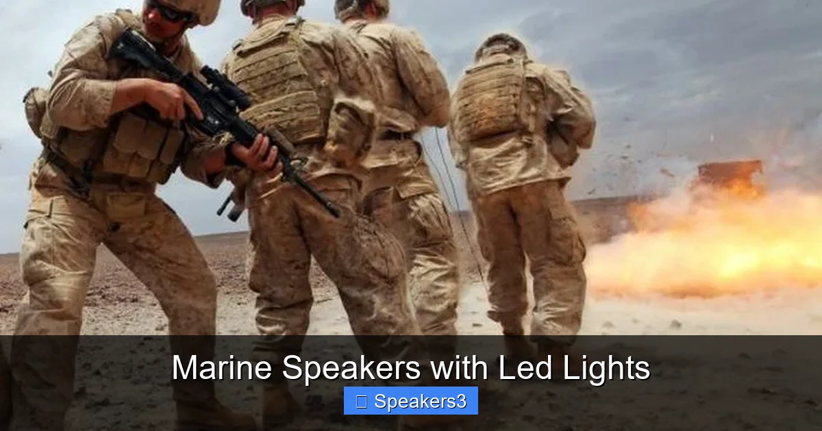 Marine Speakers with Led Lights
