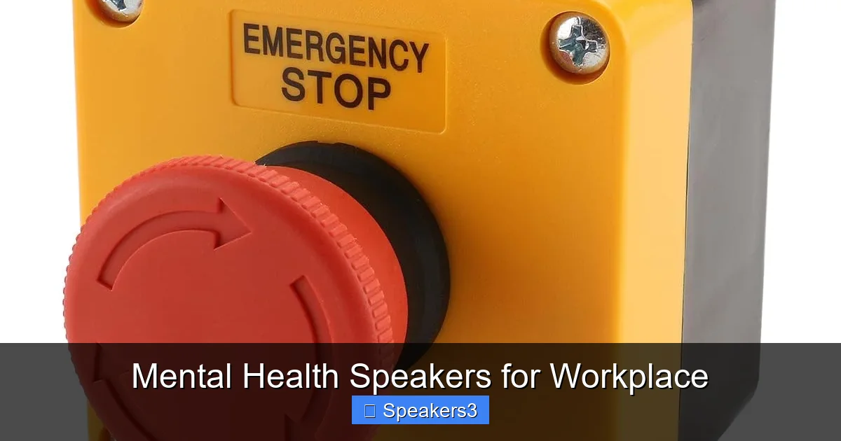Mental Health Speakers for Workplace