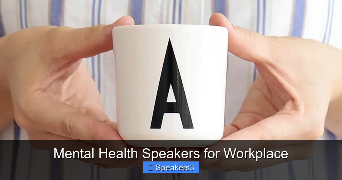 Mental Health Speakers for Workplace