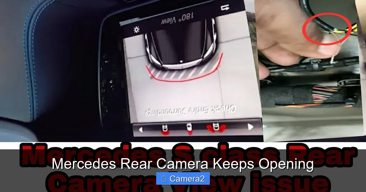 Mercedes Rear Camera Keeps Opening