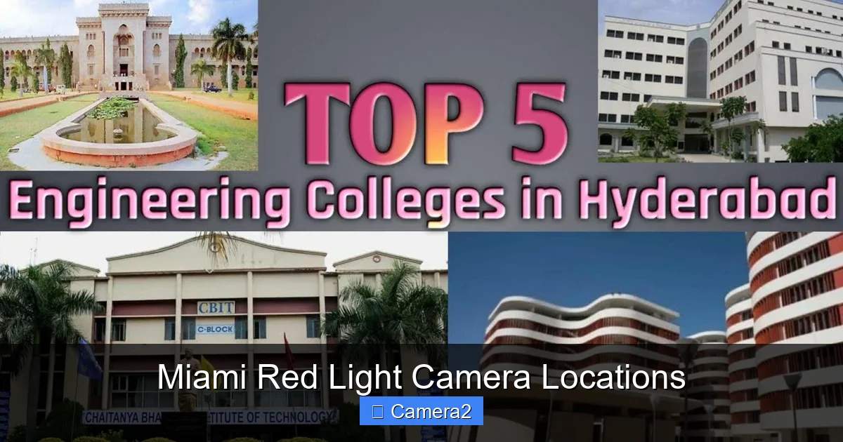 Miami Red Light Camera Locations