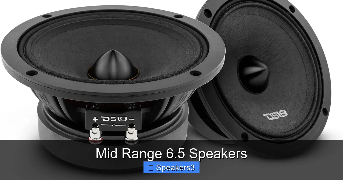 Mid Range 6.5 Speakers