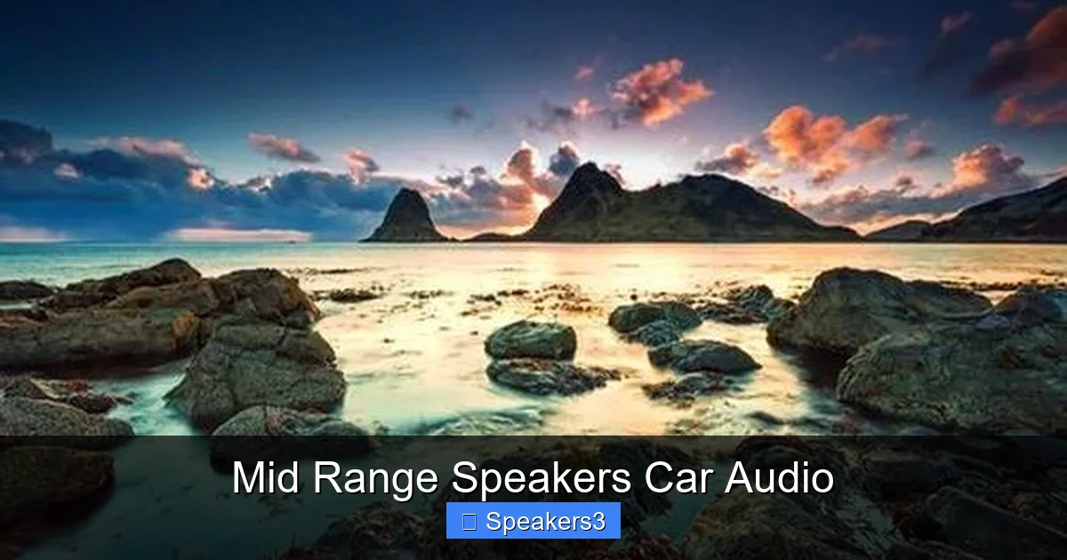 Mid Range Speakers Car Audio
