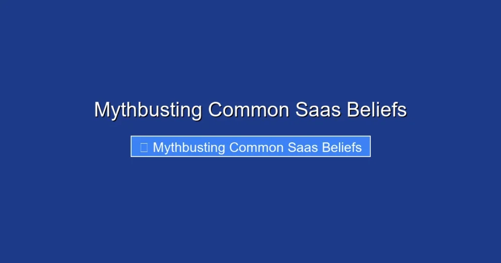 Mythbusting Common Saas Beliefs