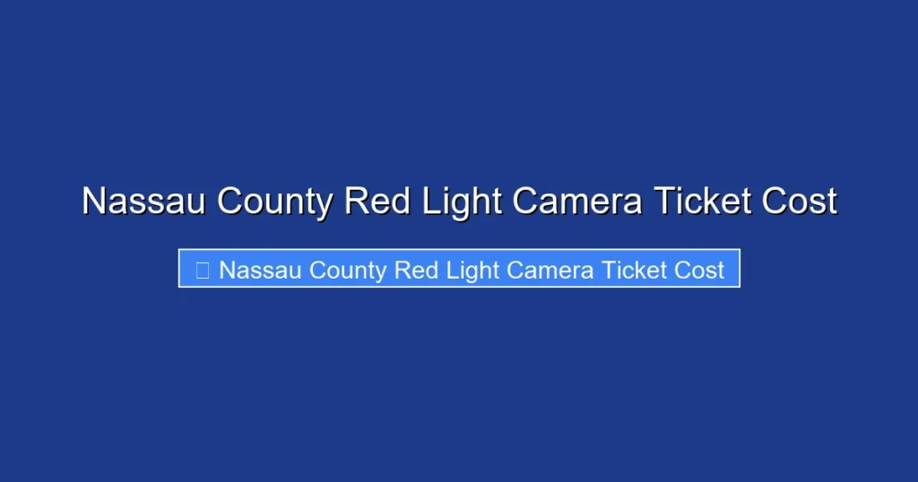 Nassau County Red Light Camera Ticket Cost