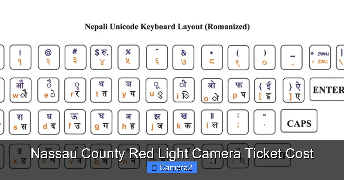Nassau County Red Light Camera Ticket Cost