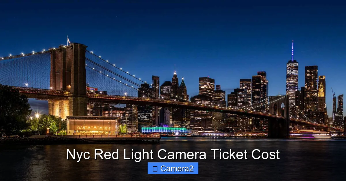 Nyc Red Light Camera Ticket Cost
