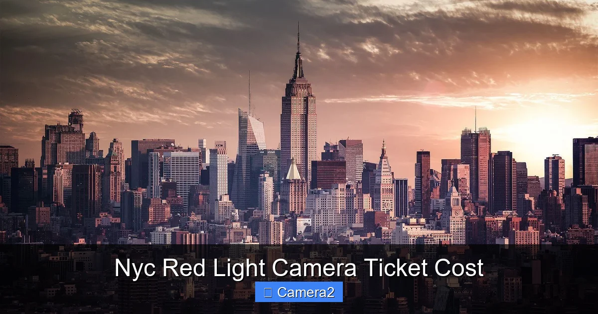 Nyc Red Light Camera Ticket Cost