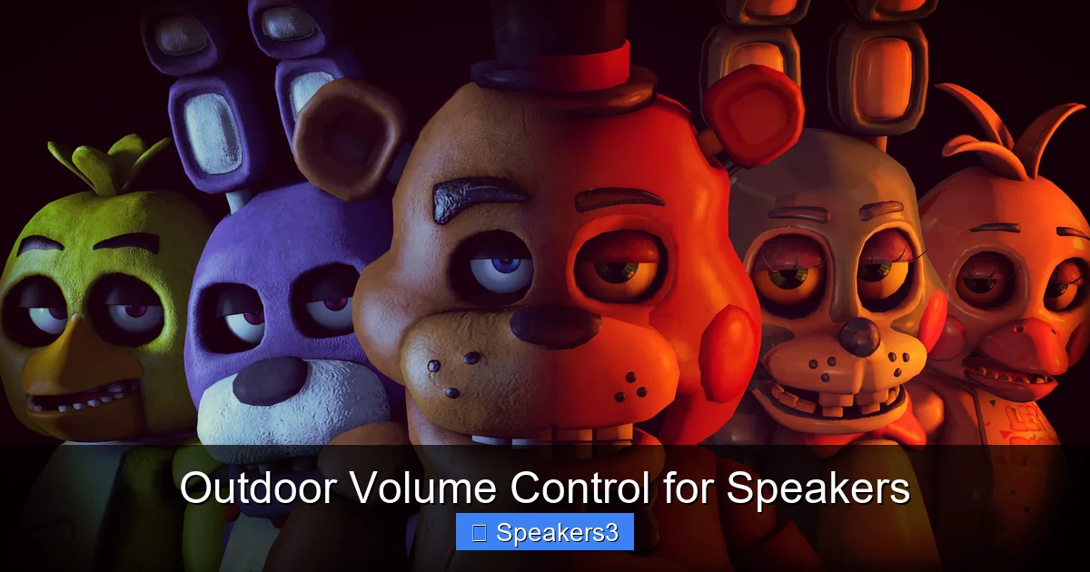Outdoor Volume Control for Speakers