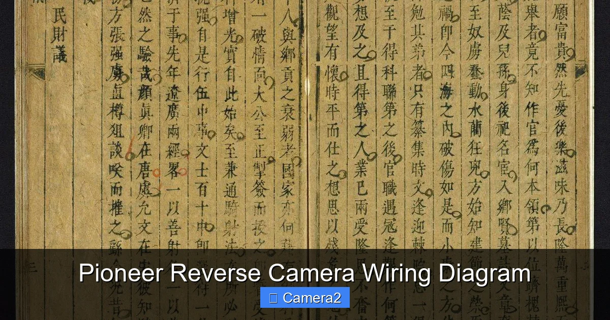 Pioneer Reverse Camera Wiring Diagram