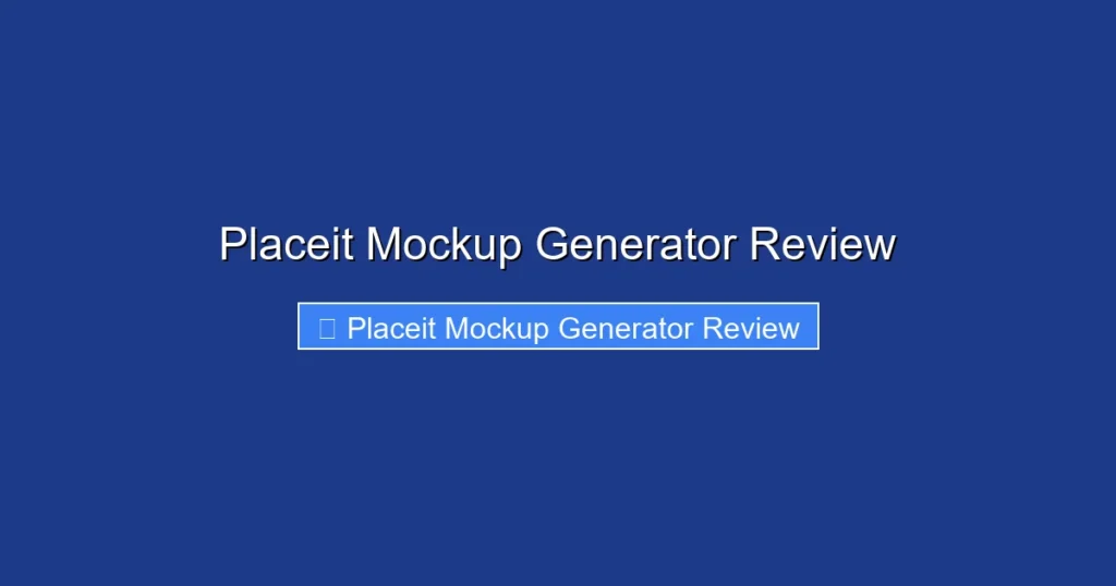 Placeit Mockup Generator Review