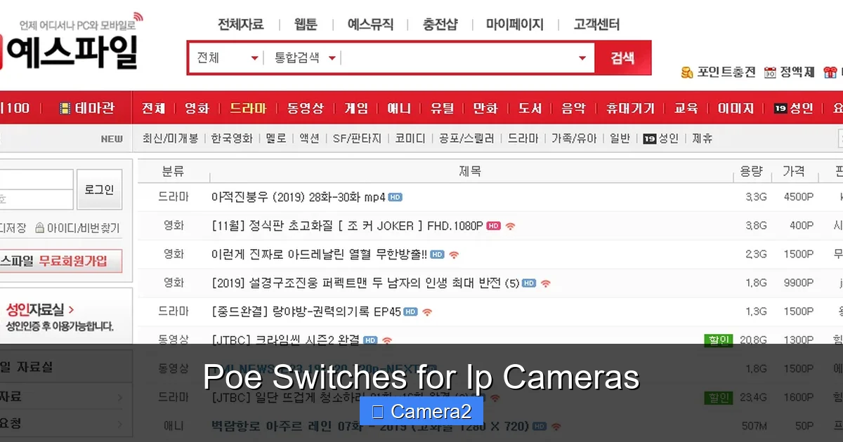 Poe Switches for Ip Cameras