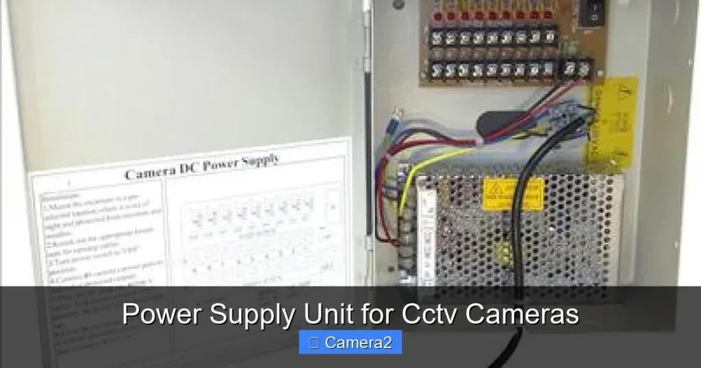 Power Supply Unit for Cctv Cameras