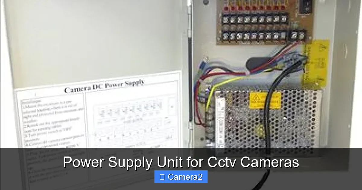 Power Supply Unit for Cctv Cameras