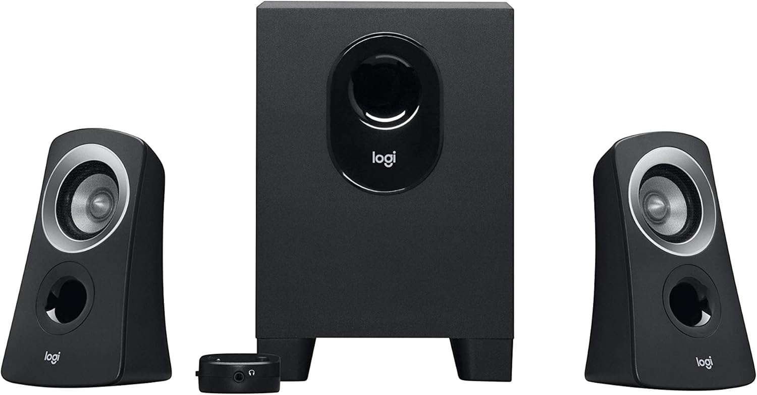 Logitech Z313 2.1 Multimedia Speaker System with Subwoofer, 50W Peak P