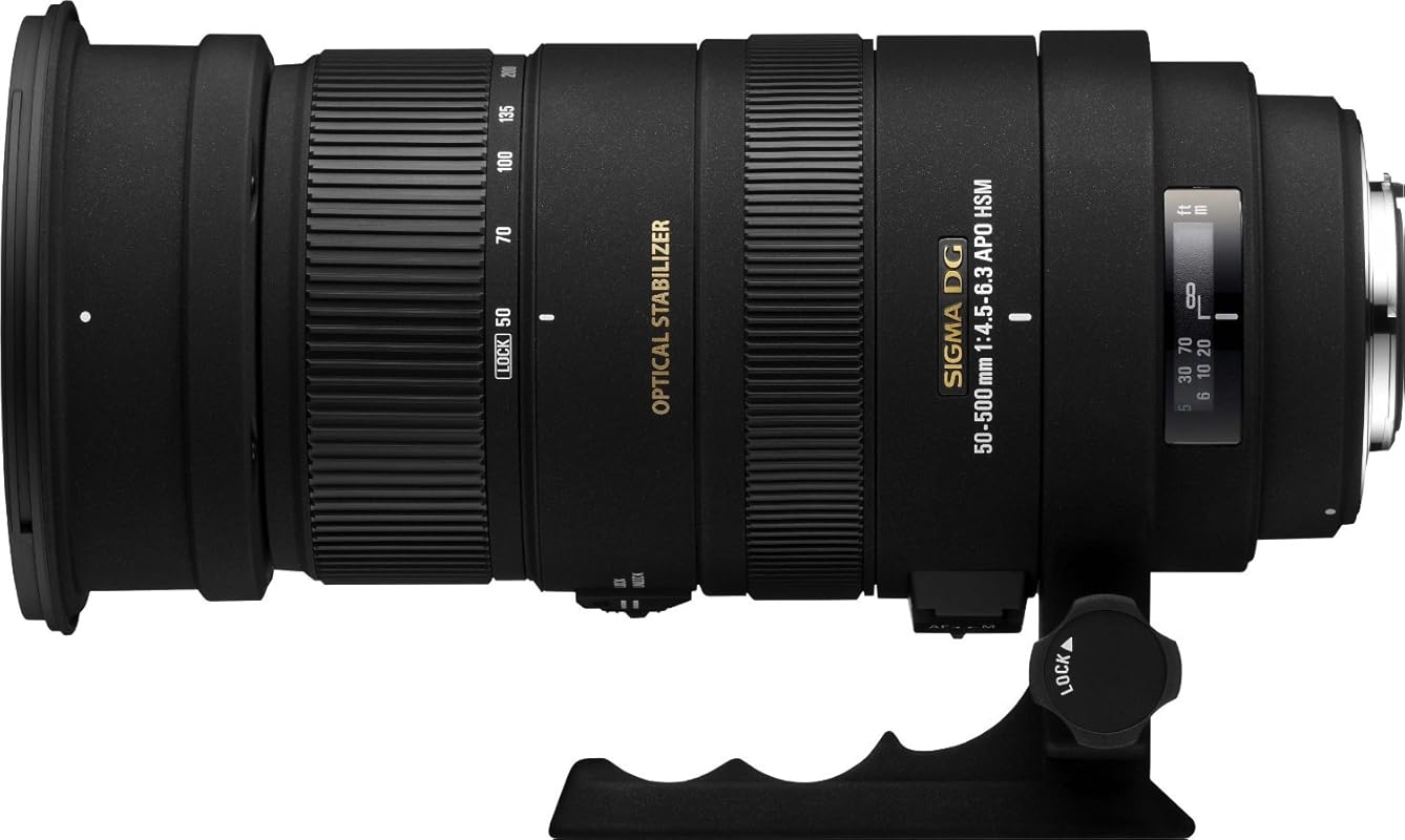 Sigma 50‑500mm f/4.5‑6.3 APO DG OS HSM SLD Ultra Telephoto Zoom – Optical Stabilization, Fast HSM Autofocus for Nikon DSLR
