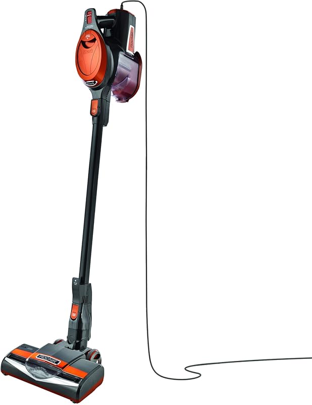 Shark Rocket Ultra-Light Corded Bagless Vacuum, Swivel Steering for Carpets and Hard Floors, Gray/Orange (HV301)