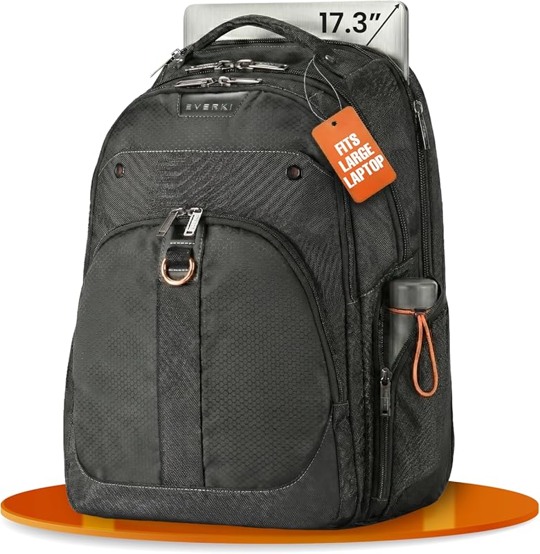 EVERKI Atlas 32L Business Laptop Backpack, Travel‑Friendly Black Bag w