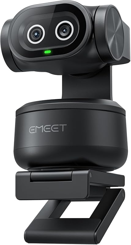 EMEET PIXY Dual‑Camera AI‑Powered PTZ 4K Webcam with 0.2 s PDAF/AI Autofocus, 3 Mics, Presets, Gesture Control – Stream to OBS, Twitch & Switch 2