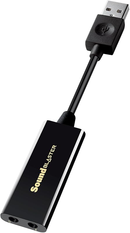 Creative Labs Sound Blaster Play! 3 External USB Sound Adapter for Windows & Mac – Plug‑and‑Play, 24‑Bit 96 kHz Playback