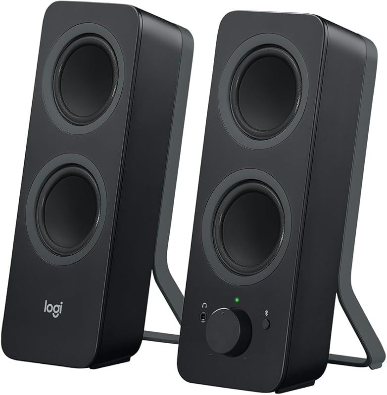 Logitech Z207 2.0 Stereo Computer Speakers with Bluetooth, Compact Design, Plug‑and‑Play Audio for PC & Laptop