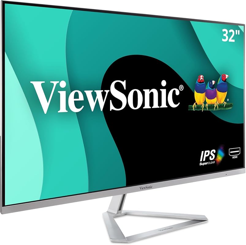 ViewSonic VX3276‑MHD 32‑Inch 1080p IPS Monitor, Screen Split, Eye Care