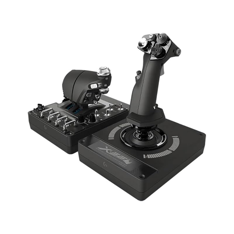 Logitech G X56 H.O.T.A.S Throttle & Joystick – 4 spring modes, 189 pro