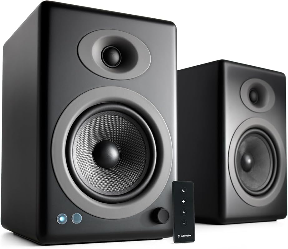 Audioengine A5+ Wireless Bluetooth Bookshelf Speakers – 150W Premium S