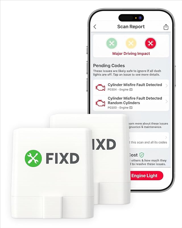 FIXD Bluetooth OBD2 Scanner