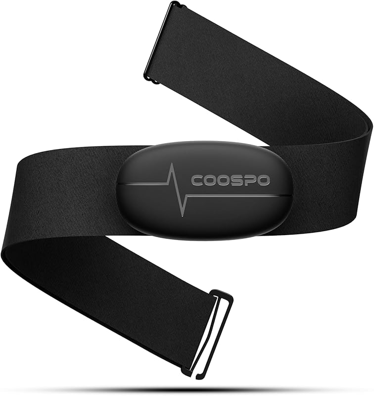 COOSPO Heart Rate Monitor Strap – Bluetooth & ANT+ Sensor, 400‑Hour Ba